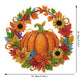 🔥‑50% PROMO FLASH🎃 Couronne d’automne potiron losanges, kit de bricolage complet, décoration suspendue chaleureuse pour la maison ✨🍂
