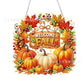 🔥‑50% PROMO FLASH🎃 Couronne d’automne potiron losanges, kit de bricolage complet, décoration suspendue chaleureuse pour la maison ✨🍂