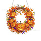 🔥‑50% PROMO FLASH🎃 Couronne d’automne potiron losanges, kit de bricolage complet, décoration suspendue chaleureuse pour la maison ✨🍂