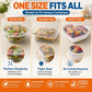 🔥‑50% PROMO FLASH🥡 Couvercles élastiques jetables pour bols alimentaires, étanches, adaptables, conservation fraîcheur cuisine ✨🍲