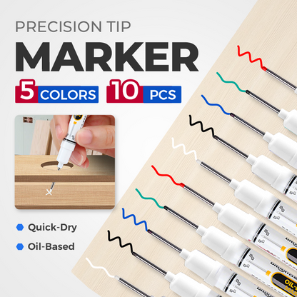 🔥‑50% PROMO FLASH✒️ Marqueur industriel pointe extra‑longue 20 mm, encre huile indélébile sans bouchon, multi‑surfaces atelier ✨🛠️