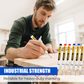 🔥‑50% PROMO FLASH✒️ Marqueur industriel pointe extra‑longue 20 mm, encre huile indélébile sans bouchon, multi‑surfaces atelier ✨🛠️