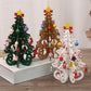 🎄 Kit de décorations de sapin de Noël en bois à faire soi-même – Assemblez, décorez et jouez ! ✨
