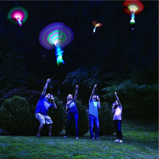 🔥Achat 1 offert 1 ! Hélicoptère LED 🚁 Vol jusqu’à 36m, rotors lumineux, parfait pour fêtes extérieures ✨