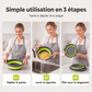 💧✨-50% Égouttoir pliable avec base de vidange, lave et égoutte facilement fruits et légumes 🍓