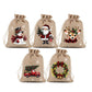 🎅🎁 -50% ! 🎄Sacs Cadeaux de Noël à Cordon – Imprimés Festifs & Tissu Durable pour Emballage Chic et Réutilisable.