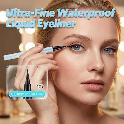 🔥1 acheté, 1 offert-🥰🔥PROMO FLASH ‑50%🔥 Eyeliner fin étanche anti‑smudge 💋 Trait ultra‑précis, ne coule pas, parfait pour le maquillage de tous les jours ✨
