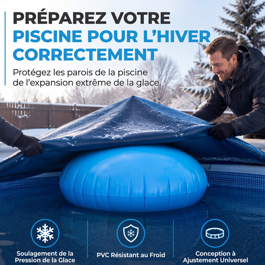 ❄️50% DE RÉDUCTION ! Coussin d’air gonflable pour piscine, protection anti-gel, idéal pour l’hivernage de votre bassin ✨