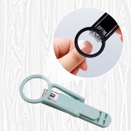 🔥‑50% Réduction ! Lot de 3 coupe‑ongles avec loupe et boîte anti‑éclaboussures 💅 Pratique, évite les projections, pour une manucure facile ✨
