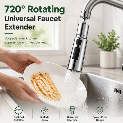 🔥‑50% Réduction ! Embout de robinet de cuisine rotatif universel 🚰 Multi‑angles, facilite la vaisselle, installation rapide sans outil ✨