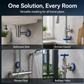 🔥‑50% Réduction ! Cache-robinet magnétique double écoulement 🚿 Décoratif, installation facile, design pratique pour salle de bain ✨