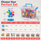 Blocs de Construction 3D Flocon de Neige – Emboîtables, Plastique PP, 100 à 600 Pièces