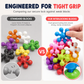 Blocs de Construction 3D Flocon de Neige – Emboîtables, Plastique PP, 100 à 600 Pièces