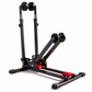🚲🅿️ Support de Stationnement au Sol pour Vélo Pliable – Double Colonne en U, Hauteur Réglable et Compatible VTT