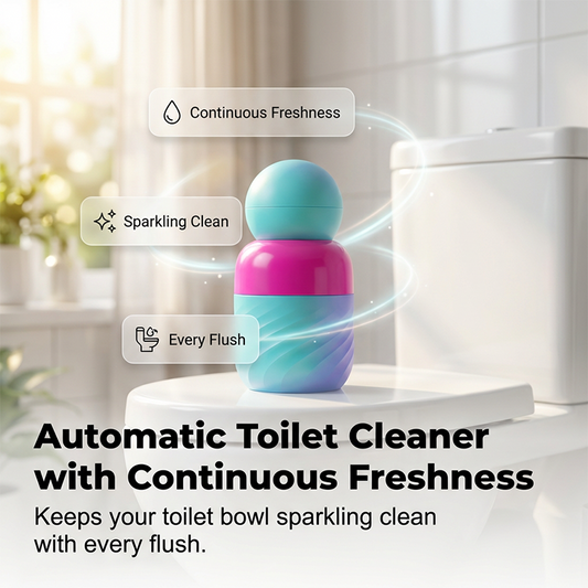 🔥‑50% Réduction ! Nettoyant automatique pour réservoir de WC 🚽 Action anti-calcaire, nettoyage continu, simple à installer ✨