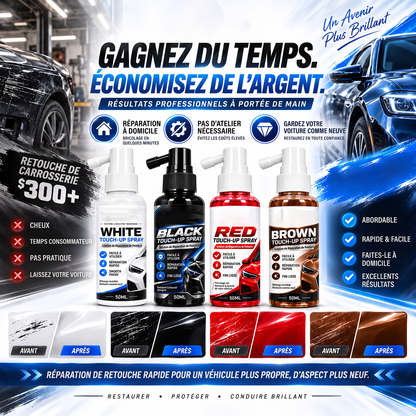 🔥‑50% de réduction ! Spray retouche rayures peinture auto 🚗 Réparation rapide, masque les traces, utilisation simple ✨
