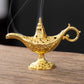 🪔Un acheté, un offert！🌫️ Brûle-encens vintage style lampe de génie – Décoratif, compact et en métal