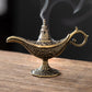 🪔Un acheté, un offert！🌫️ Brûle-encens vintage style lampe de génie – Décoratif, compact et en métal