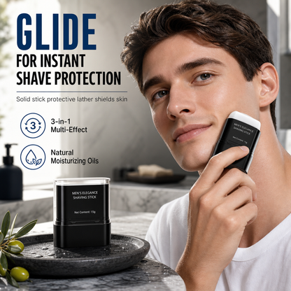 🔥 Un acheté, un offert ! Bâton de rasage et de soin 3 en 1 pour homme 🧴 Compact et pratique, apaise la peau après le rasage ✨