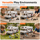 🔥‑50% de réduction ! Camping-car jouet interactif 🚐 Sons et lumières, poupée & accessoires, parfait pour enfants ✨