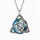 🔥PROMO -50%⏳ Collier femme pendentif nœud celtique ✨ Pierre de naissance, bijou symbolique et élégant pour tous les jours 💫
