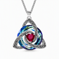🔥PROMO -50%⏳ Collier femme pendentif nœud celtique ✨ Pierre de naissance, bijou symbolique et élégant pour tous les jours 💫