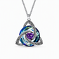 🔥PROMO -50%⏳ Collier femme pendentif nœud celtique ✨ Pierre de naissance, bijou symbolique et élégant pour tous les jours 💫