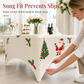 ⚡PROMO -50% !🎄Housse de table extensible rectangulaire Noël, antidérapante et facile à nettoyer✨