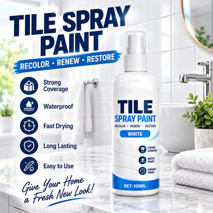 ⚡PROMO -50% !🧴Peinture spray rénovation carrelage, recolore et rafraîchit vos sols facilement✨