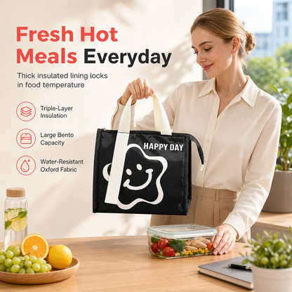 🍱50% DE RÉDUCTION ! Sac repas isotherme aluminium, conserve la chaleur, idéal pour bureau et école 🥗