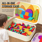 🔥PROMO 50% ! Jeu de tangram magnétique pour enfants 🧩 250 pièces créatives, stimule l'imagination, apprentissage ludique ✨