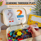 🔥PROMO 50% ! Jeu de tangram magnétique pour enfants 🧩 250 pièces créatives, stimule l'imagination, apprentissage ludique ✨