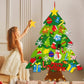 🎄🔥 50 % de réduction ! Kit de bricolage pour sapin de Noël en feutre – Idéal pour un bricolage en famille et une décoration murale ✨