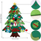 🎄🔥 50 % de réduction ! Kit de bricolage pour sapin de Noël en feutre – Idéal pour un bricolage en famille et une décoration murale ✨