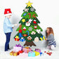 🎄🔥 50 % de réduction ! Kit de bricolage pour sapin de Noël en feutre – Idéal pour un bricolage en famille et une décoration murale ✨