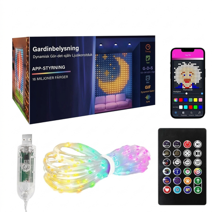 ✨57% DE RÉDUCTION ! Guirlande lumineuse LED étanche pour rideau, lumières décoratives, ambiance magique intérieur extérieur 🎄