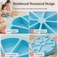 🍰50% DE RÉDUCTION ! Moule à gâteau silicone 8 cavités triangulaire, anti-adhérent, démoulage facile pour pâtisserie ✨