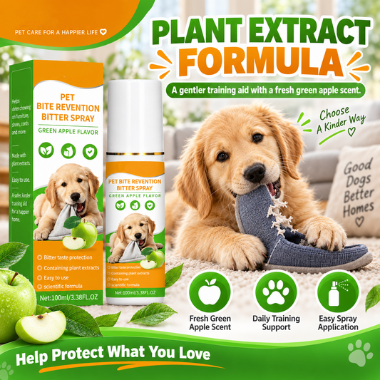 🔥 50% DE RÉDUCTION ! ✨Spray amer pour animaux de compagnie, pour éviter qu'ils ne mordillent