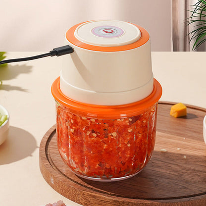 ✨-50% OFF🧄 Hacheur électrique multifonction, hache ail, oignons et épices, outil pratique pour la maison 🍳