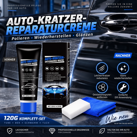 🔥PROMO FLASH -50% ! Cire de polissage auto 120g 🚗Estompe micro-rayures, rend une finition brillante