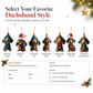 🎄-50% ! Ornement suspendu acrylique Teckel de Noël, design mignon, décoration sapin festive ✨