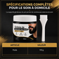 Crème Colorante Naturelle pour Barbe Noire pour Homme