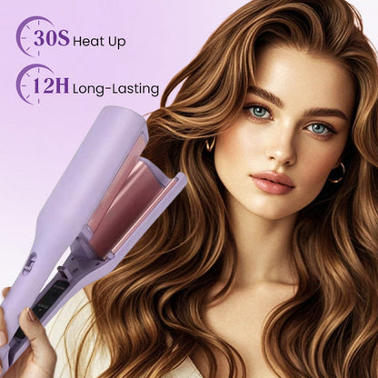 ✨OFFRE LIMITÉE Boucleur à ondulations type egg roll💖Anti-brûlure, facile à utiliser, coiffure tendance