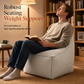 📢📢50 % DE RÉDUCTION !! ⏰ Housse pour pouf de rangement – Grande fermeture éclair, lavable, 45 x 45 x 23 cm ✨