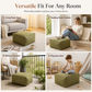 📢📢50 % DE RÉDUCTION !! ⏰ Housse pour pouf de rangement – Grande fermeture éclair, lavable, 45 x 45 x 23 cm ✨