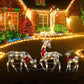 ⏳🔥 Offre limitée : -50 % ! ⏰Ensemble de rennes de Noël lumineux à LED avec nœuds, famille décorative pour l’intérieur et l’extérieur