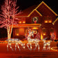 ⏳🔥 Offre limitée : -50 % ! ⏰Ensemble de rennes de Noël lumineux à LED avec nœuds, famille décorative pour l’intérieur et l’extérieur