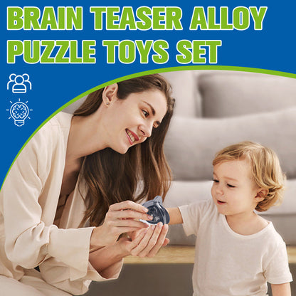 🔥PROMO FLASH -50% ! Ensemble casse-tête en alliage 🧠Jeux de réflexion, stimule l’intelligence des enfants et adultes