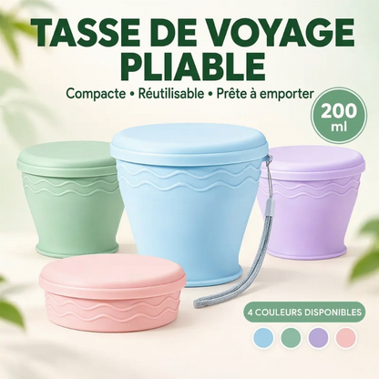 🥳Succès 2026🥳💞Plus de 50 000 exemplaires vendus !🍃 -50 % !🥤 Gobelet de voyage pliable – Compact et facile à transporter💧