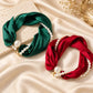 🔥-50% DE RÉDUCTION✨Foulard collier 2en1🧲Fermoir magnétique, détachable, plusieurs styles de port